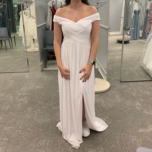 White bridesmaid/ wedding dress